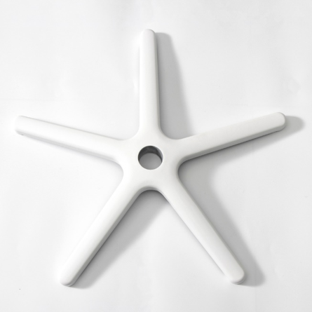 Aluminium chair base 300mm white